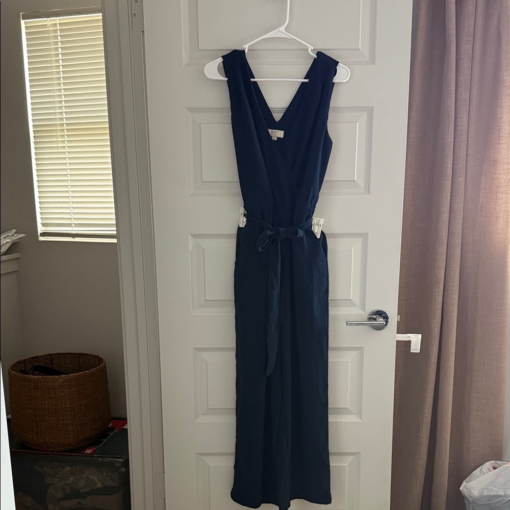 Navy Sleeveless Jumpsuit